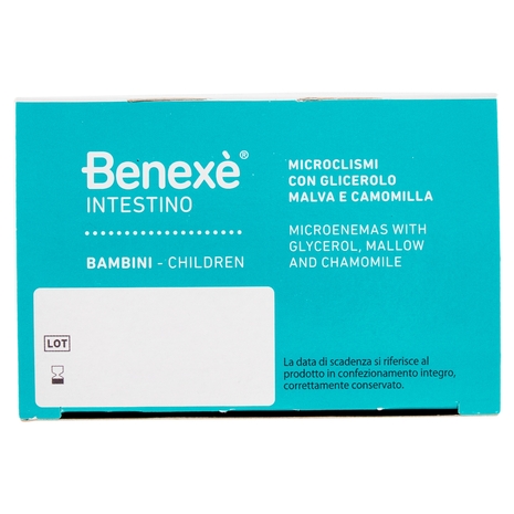 Benexè Intestino Microclismi con Glicerolo, Malva e Camomilla Bambini 6 x 3 g